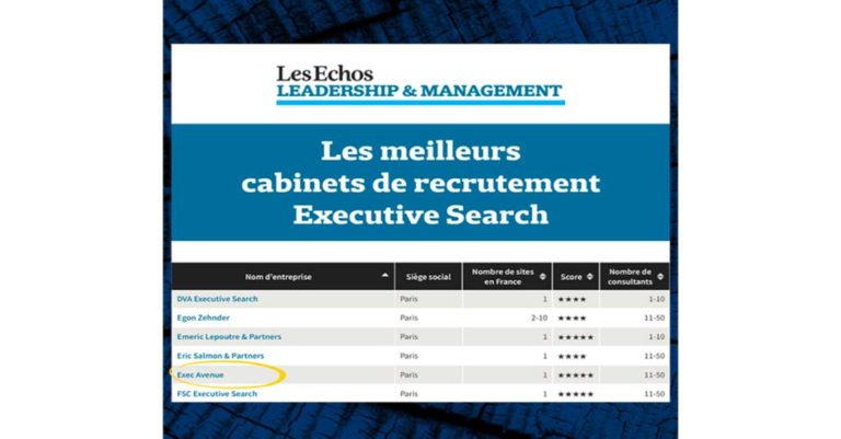 Palmarès des meilleurs cabinets d&rsquo;Executive Search 2023