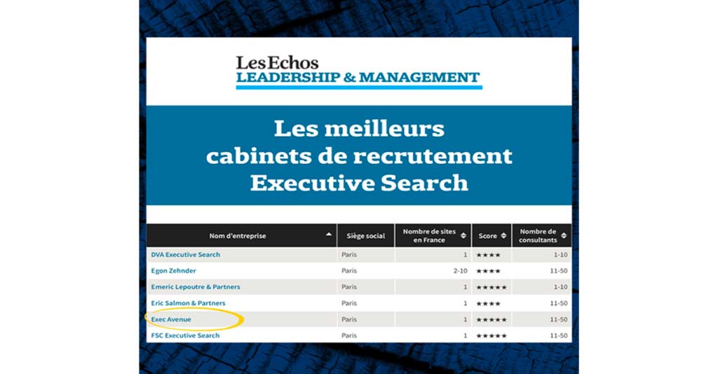 Palmarès des meilleurs cabinets d&rsquo;Executive Search 2023